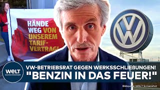 VOLKSWAGEN Werksschließungen Harte Auseinandersetzung“ Betriebsrat kündigt Widerstand an [upl. by Vedette]