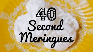 How To Make Meringues In 40 Seconds  Crumbs [upl. by Melinde113]