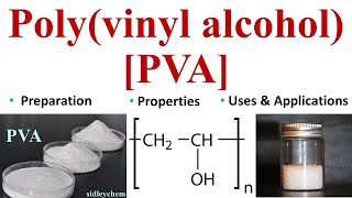 Polyvinyl alcohol  PVA  Some important Polymers  UG PaathShaala polyvinylalcohol PVA [upl. by Rein396]