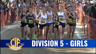 2023 XC  CIF State D5 Girls PreRace Introductions Race Highlights Awards amp Interviews [upl. by Tjon]