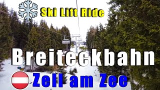 🇦🇹Breiteckbahn Ski Lift in Zell am See🇦🇹  in 4k [upl. by Anotyal44]