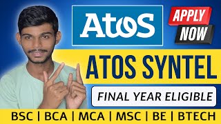 Atos Syntel Recruitment Drive 2023  For Engineering amp Bca Bsc Students [upl. by Azyl]