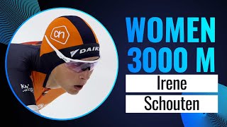 Irene SCHOUTEN NED  Winner  3000m Women  Quebec City 2024  SpeedSkating [upl. by Dlorej]