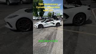 2023 C8 Corvette Convertible 70th Anniversary with Z51 with Cold Start [upl. by Aseela]