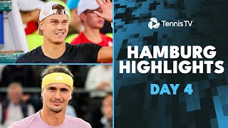 Zverev vs Gaston THRILLER Rune Fils Zhang amp More Feature  Hamburg 2024 Day 4 Highlights [upl. by Nnaynaffit]