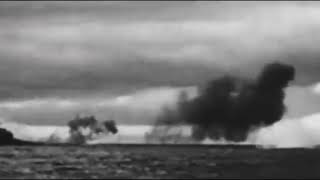 Bismarck vs Hood original WWII recordings footage edit [upl. by Uhej314]