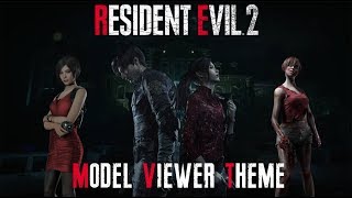 Resident Evil 2 Remake Model Viewer Theme Save Room B [upl. by Atekihs]