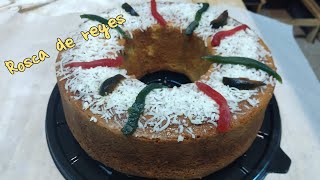 rosca de reyes envinada receta y procedimiento  pan de mantequilla [upl. by Asirral361]