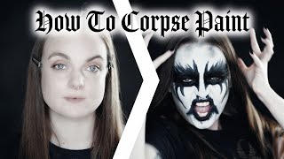 In Depth Black Metal Corpse Paint Tutorial  Products Tools and Application  Borkkvlt [upl. by Aynat]