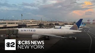 Travelers stranded at Newark Airport as airlines cancel flights to Tel Aviv [upl. by Stier]