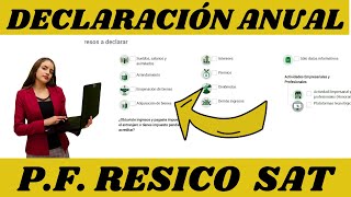 Por Fin¡¡ Declaración Anual 2024 Persona Fisica Resico Simulador 2024 SAT [upl. by Kauslick155]