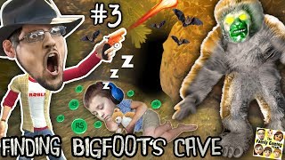 FINDING BIG FOOTS CAVE w SLEEPY CHASE Prank FGTEEV 3  FREE ROBLOX ROBUX TRAP HAHA [upl. by Helsa]