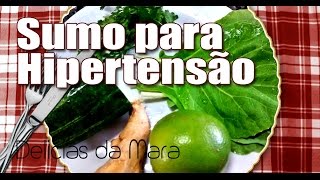 SUCO VERDE DIURÉTICO PARA QUEM SOFRE DE PRESSÃO ALTA POR MARA CAPRIO [upl. by Tanaka]