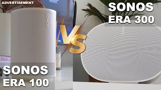 SONOS Era 100 vs SONOS Era 300 Comparison Review  Spatial AUDIO amp DOLBY ATMOS [upl. by Euqirne]