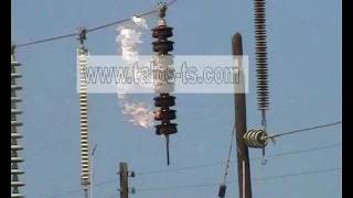 150kV supsension insulator flashover [upl. by Cully]