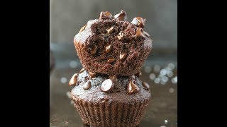 Healthy Flourless Keto Vegan Chocolate Muffins Paleo Nut Free GlutenFree [upl. by Capps]