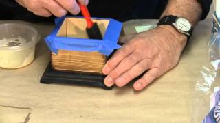 Flocking the One Piece Boxes  A woodworkwebcom woodworking video [upl. by Iilek]