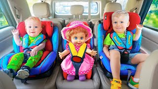 Let’s Buckle Up Whos At the Door  MORE BEST Kids Videos with Diana and Roma Family [upl. by Ashton923]