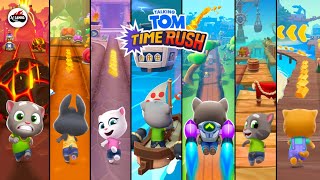 Talking Tom Time Rush Discover All The Time Worlds  NEW GAMEPLAY [upl. by Inait587]