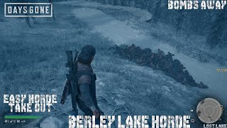 Days Gone  Berley Lake Horde  Lost Lake Hordes  Stealth Bombing in the Winter with Stragglers [upl. by Chabot]