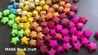 How to make a Origami Star  Origami Lucky Star Diy and craft [upl. by Oderfigis742]