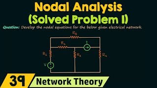 Nodal Analysis Solved Problem 1 [upl. by Baun]