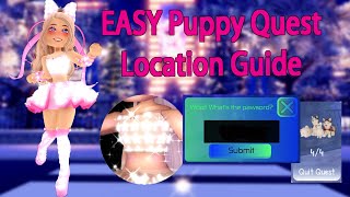 EASY Puppy Quest Location Guide Royale High New Years Update 2022 [upl. by Rachelle]