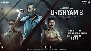 Drishyam 3  Teaser Trailer  Ajay Devgn  Tabu Shriya Saran Akshaye KhannaSaurabh Shukla In 2025 [upl. by Martelle]