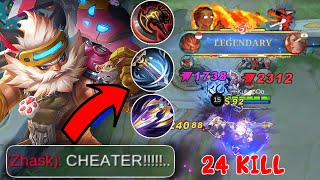 AULUS Damage Is Back  Zhask Cry Over Aulus Damage  Mobile Legends [upl. by Perlis517]