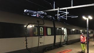 Elektrificering EsbjergLunderskov Testkørsel med ER 2017 2034 og 2020 i Bramming [upl. by Freddy931]