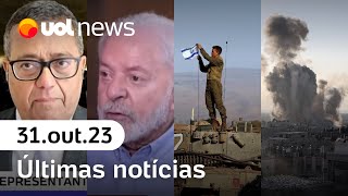 🔴 Guerra Israel Hamas diz que vai liberar reféns falas de Lula Copa na Arábia Saudita e UOL News [upl. by Sipple]