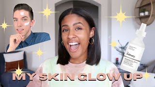 MY GLOWY SKIN CARE ROUTINE   SKIN CARE BY HYRAM INSPIRED [upl. by Yentroc598]