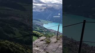 Skipping to the top of Brienz on the Rothorn 🇨🇭 brienzersee ytviral [upl. by Eirlav]