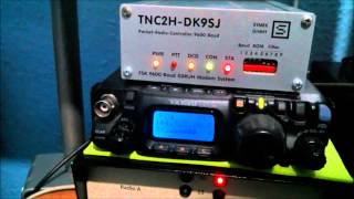 9600 Baud Packet Radio Test [upl. by Notyrb]