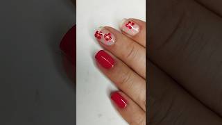 Uñas Cortas Elegantes en color Rojo ❤️ [upl. by Matteo]