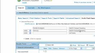 Medline OVID  Advanced search [upl. by Scottie426]