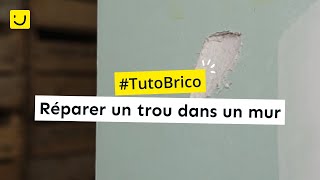 TUTO Réparer un trou dans un mur [upl. by Mackenzie832]