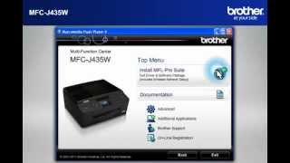 MFCJ435W How to setup my Wireless Brother MFC with a router that uses security for Win7 [upl. by Anuait]