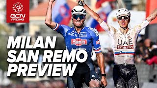 Who Will Win MilanSan Remo 2024  The Big GCN Racing Preview Show [upl. by Iaht]