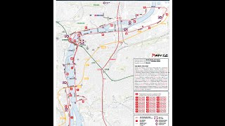 Sportisimo Prague Half Marathon 2016 route visualization [upl. by Eelatsyrc]