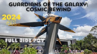 4K Guardians of the Galaxy Cosmic Rewind Full Ride POV  quotOne Way or Anotherquot EPCOT WDW 2024 [upl. by Dre799]