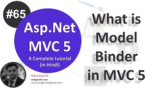 65 What is Model Binder in MVC  mvc tutorial for beginners in net c  MVC By Nitish [upl. by Fianna]