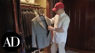 Inside Tommy Hilfigers Closet  Closet Confidential  Architectural Digest [upl. by Bowen]