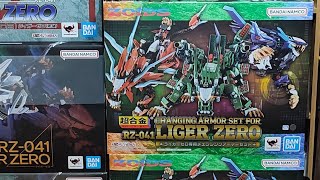 unboxing premium bandai chogokin rz041 CHANGING ARMOR SYSTEM for Liger Zero [upl. by Name455]