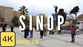 Walk in Sinop Turkey 4k Resolution City Walking Tour Black Sea Cities Karadeniz [upl. by Tlihcox]