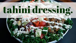 Tahini Dressing  Oil Free [upl. by Kepner]