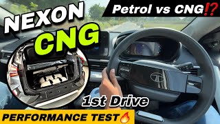 Fastest CNG Car 🔥 New Tata Nexon CNG Performance Test  Nexon CNG Drive Review ✅  Nexon CNG 2024 [upl. by Bolt310]