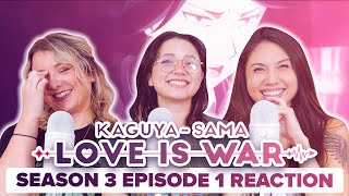 KaguyaSama Love is War  Reaction  S3E1  Miko Iino Wants to Be Soothed [upl. by Amitak]