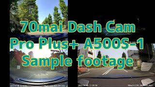 中華ドラレコ 70mai Dash Cam Pro Plus A500S1 の作例紹介 [upl. by Curnin]