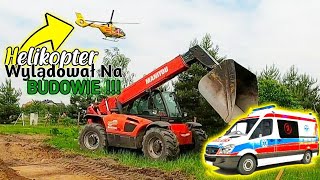 Wypadek na budowie uciekałem przed helikopterem ładowarką  Gościnnie u Patryk Skydive vlog85 [upl. by Nileuqay414]